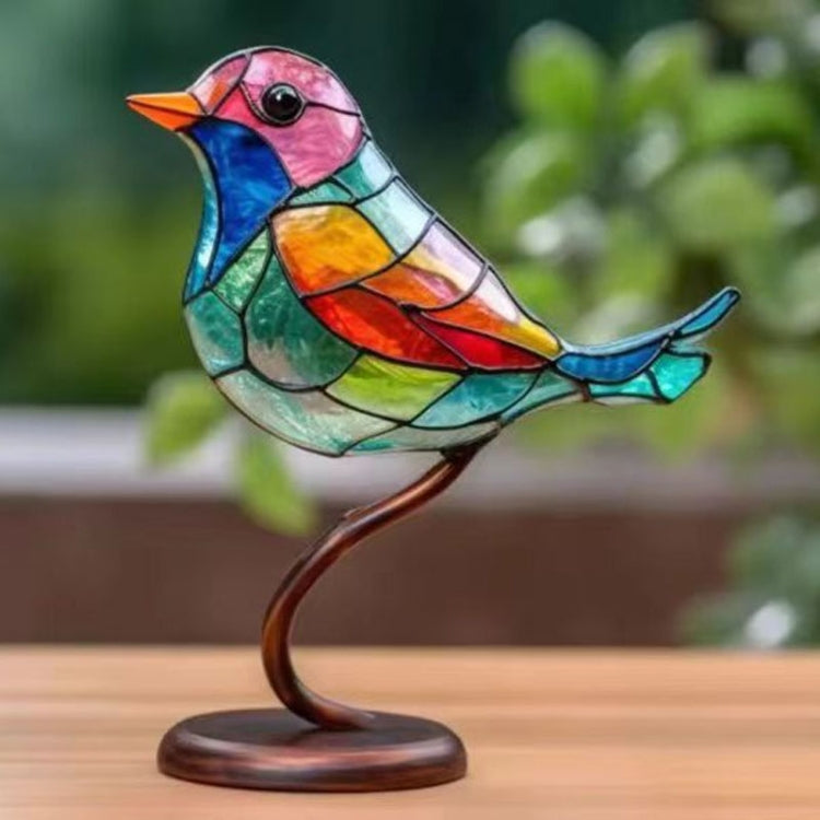 Hundred Flowers Bird Metal Iron Art Ornament 3D Stereoscopic Birds Decoration Crafts My Store