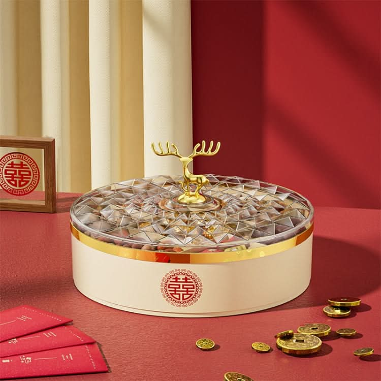 Candy Box Home Multi-Layer New Year Fruit Tray Compartmentalized Dry Fruit Box With Lid Reluova