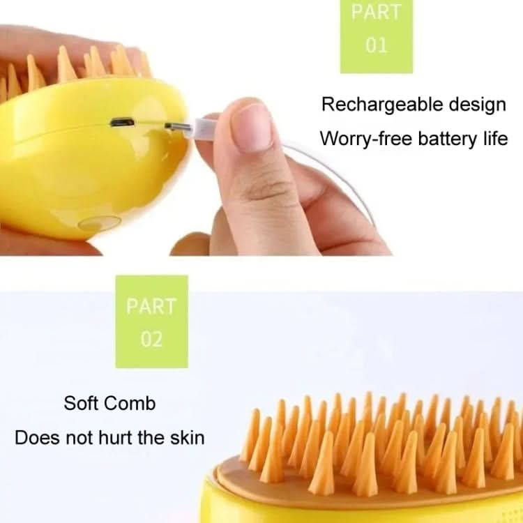 Mango Pet Electrical Spray Massage Comb Hair Removal Cleaning Grooming Brush For Cats And Dogs - Reluova