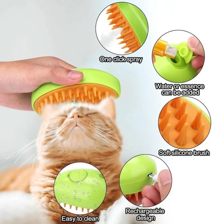 Mango Pet Electrical Spray Massage Comb Hair Removal Cleaning Grooming Brush For Cats And Dogs - Reluova