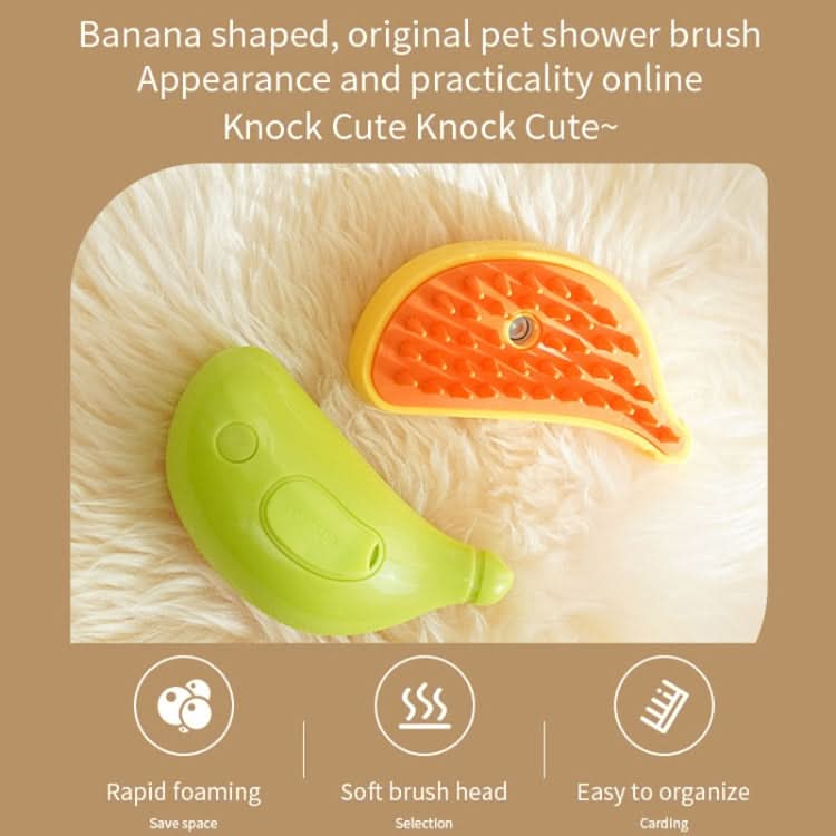 Banana Shape Pet Spray Massage Comb Electrical Cleaning Brush Hair Removal Comb For Dogs And Cats - Reluova