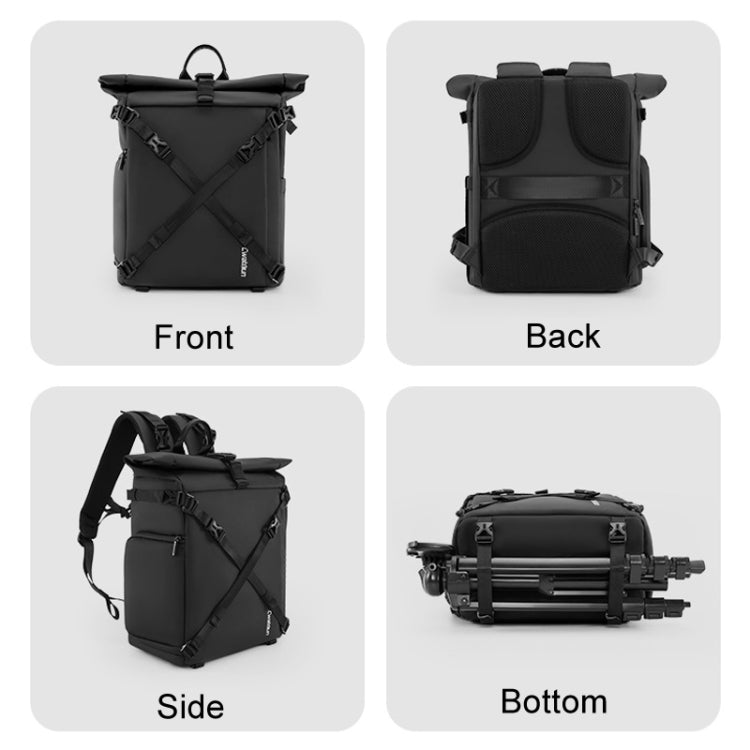 Cwatcun D113 Shoulder Leisure Camera Bag Waterproof High Capacity Outdoor Travel Photography Bag