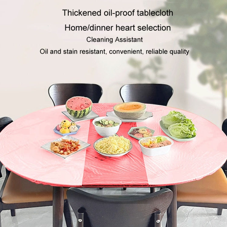 Disposable Elastic Bunching Tablecloth Household Table Thickened PE Non-Washable Waterproof Oilproof Tablecloth My Store