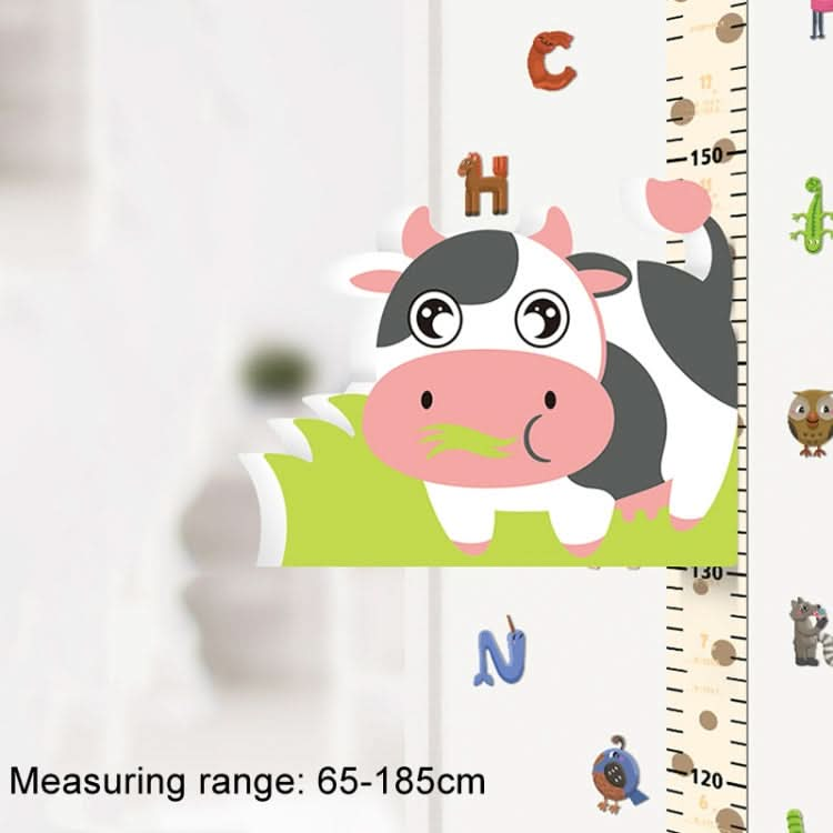 3D Height Paste Children Height Measurement Ruler Magnetic Suction Cartoon Wall Stickers Can Be Removed(Elephant Sticker Model)-Reluova