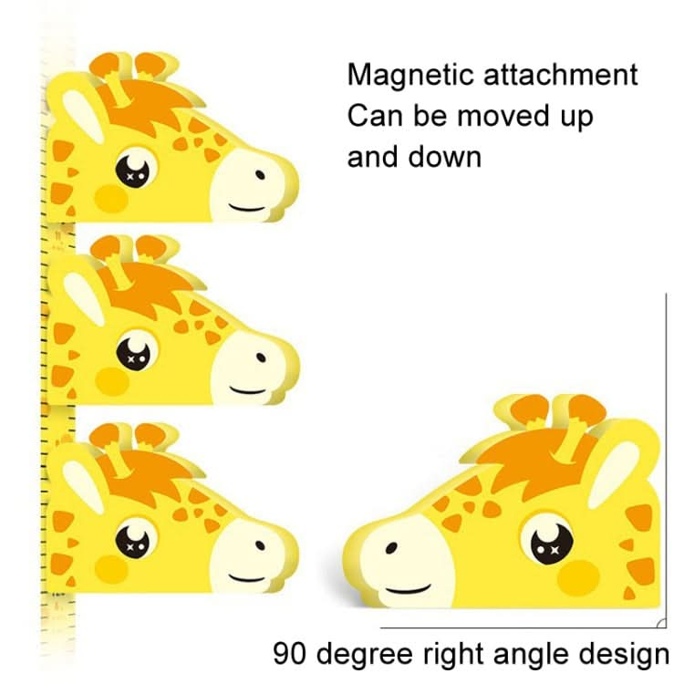 3D Height Paste Children Height Measurement Ruler Magnetic Suction Cartoon Wall Stickers Can Be Removed(Elephant Sticker Model)-Reluova