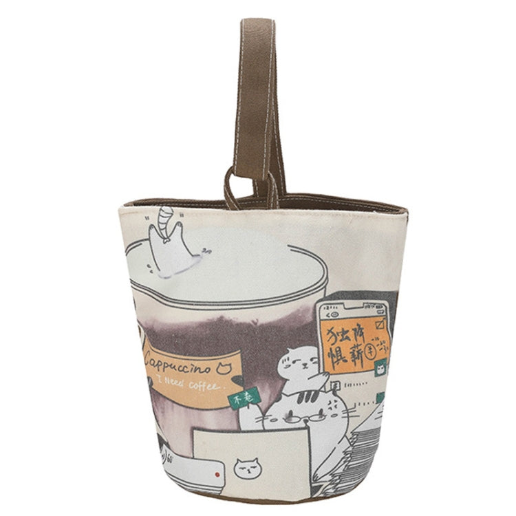 Oil Painting Style Cartoon Handbag Outdoor Portable Cute Single-shoulder Bag My Store