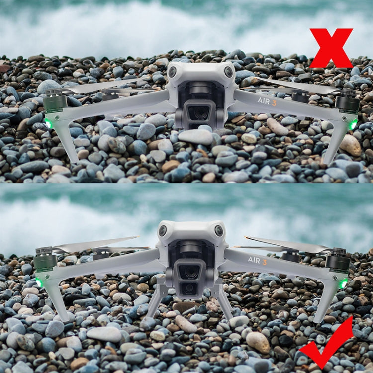 For DJI Air 3 Heightened Landing Gear Body Protection Fall and Crash Proof Folding Extension Kickstand My Store