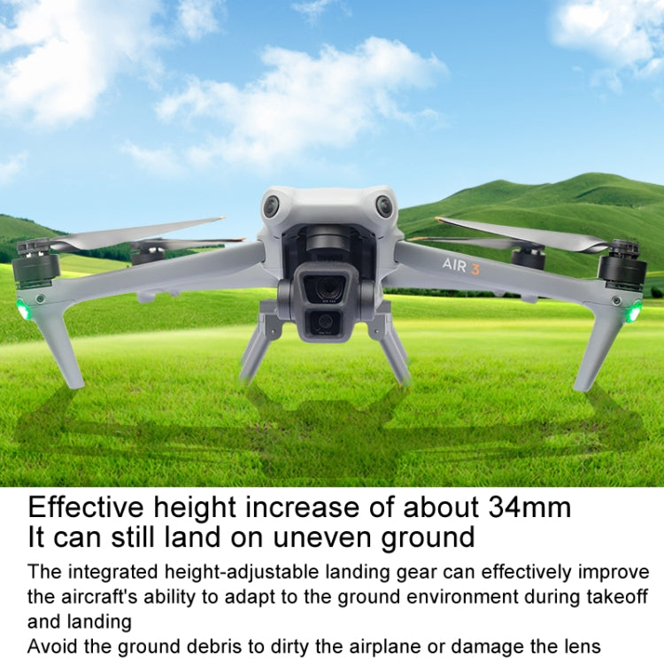 For DJI Air 3 Heightened Landing Gear Body Protection Fall and Crash Proof Folding Extension Kickstand My Store