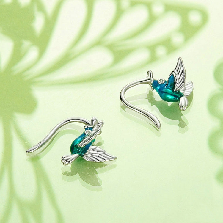 S925 Sterling Silver Early Spring Hummingbird Women Earrings My Store