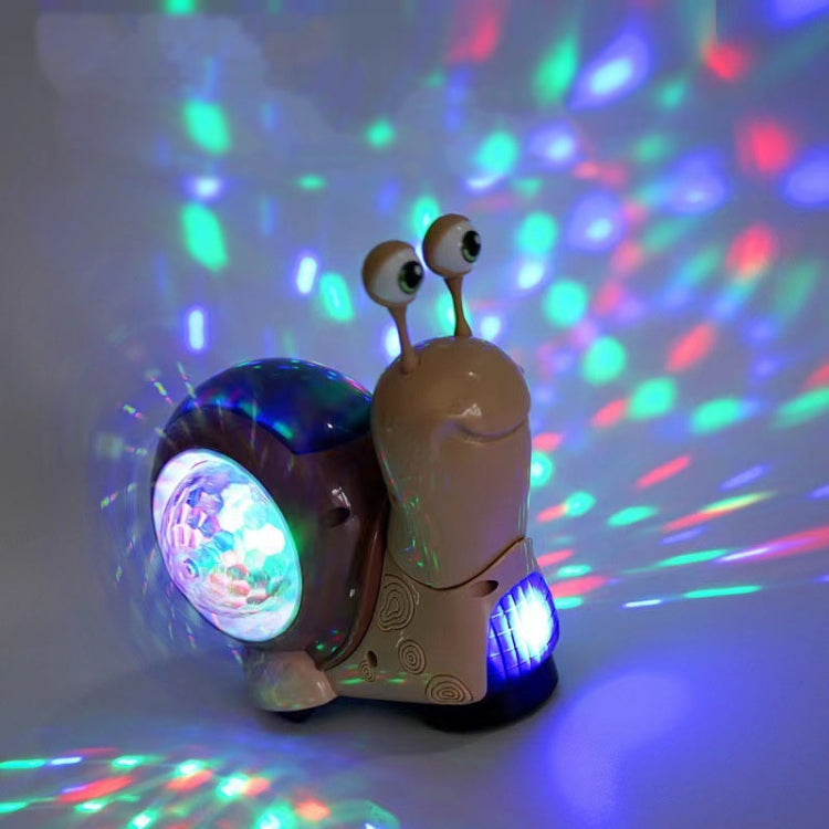 Children Electrical Crawling Snail Toys Sound And Light Projection Snail Fun Toys