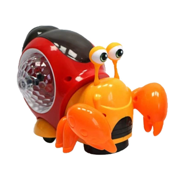 Crawling Hermit Crab Educational Electrical Toys Universal Music Light Projection Cartoon Children Toys Reluova