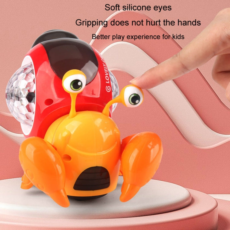 Crawling Hermit Crab Educational Electrical Toys Universal Music Light Projection Cartoon Children Toys Reluova