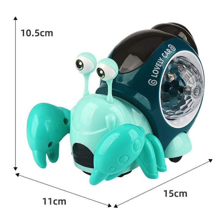 Crawling Hermit Crab Educational Electrical Toys Universal Music Light Projection Cartoon Children Toys