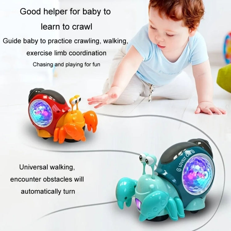 Crawling Hermit Crab Educational Electrical Toys Universal Music Light Projection Cartoon Children Toys