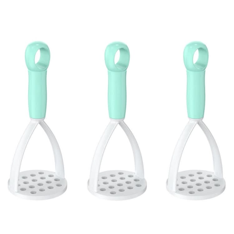 3pcs Kitchen Manual Potato Masher Baby Supplement Food Mashing Tool(Green)-Reluova