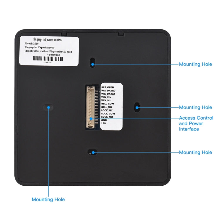 M10 Smart ID Card Recognition Fingerprint Access Control All-in-one Attendance Machine