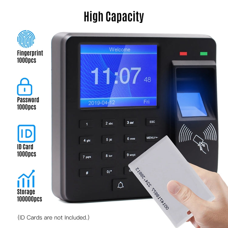 M10 Smart ID Card Recognition Fingerprint Access Control All-in-one Attendance Machine Reluova