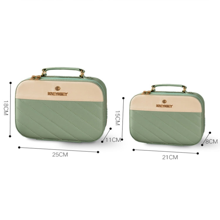 Portable Large-capacity Diagonal Stripe Cosmetic Case Travel Handheld Storage Bag My Store