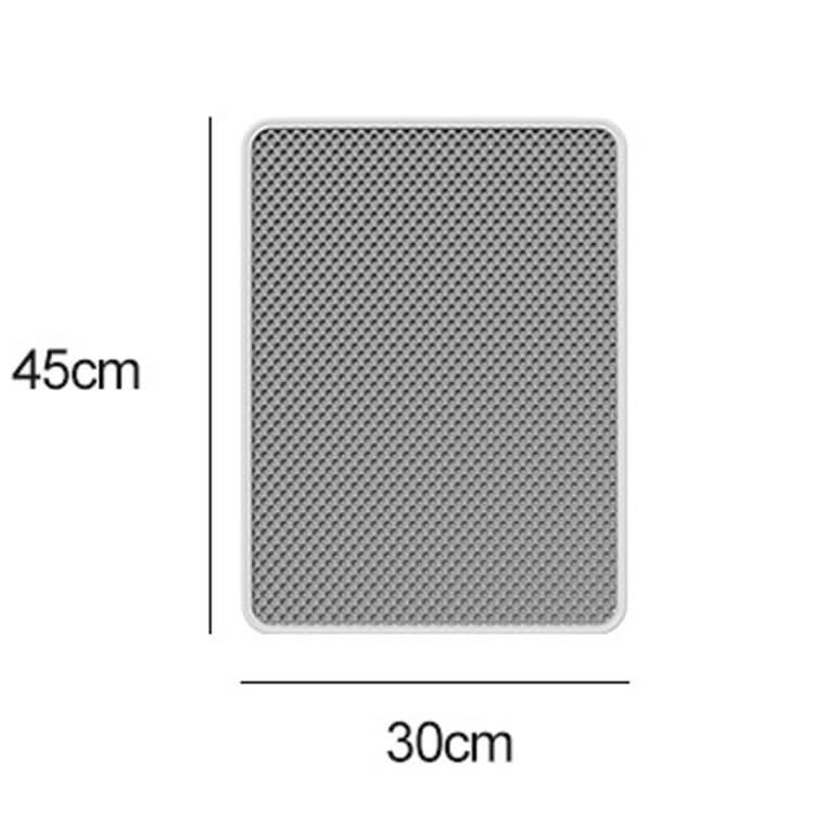 45 x 30cm Filtering And Splash-Proof Litter Mat Pet Double Layer EVA Bedding Pads(Gray)-Reluova