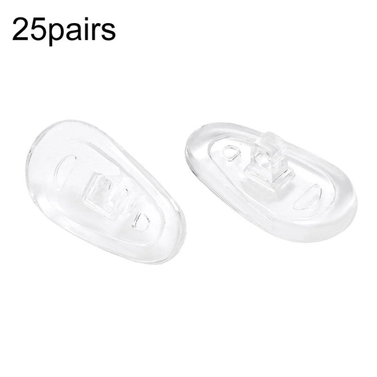 25pairs Eyeglasses Airbag Nosepiece Silicone Soft Nose Pad Universal Accessory Reluova