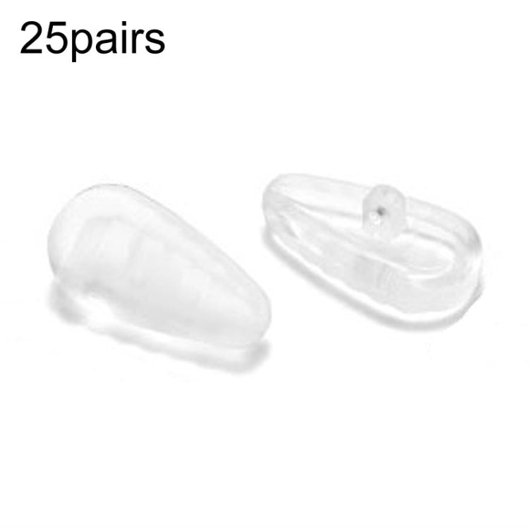 25pairs Eyeglasses Airbag Nosepiece Silicone Soft Nose Pad Universal Accessory Reluova