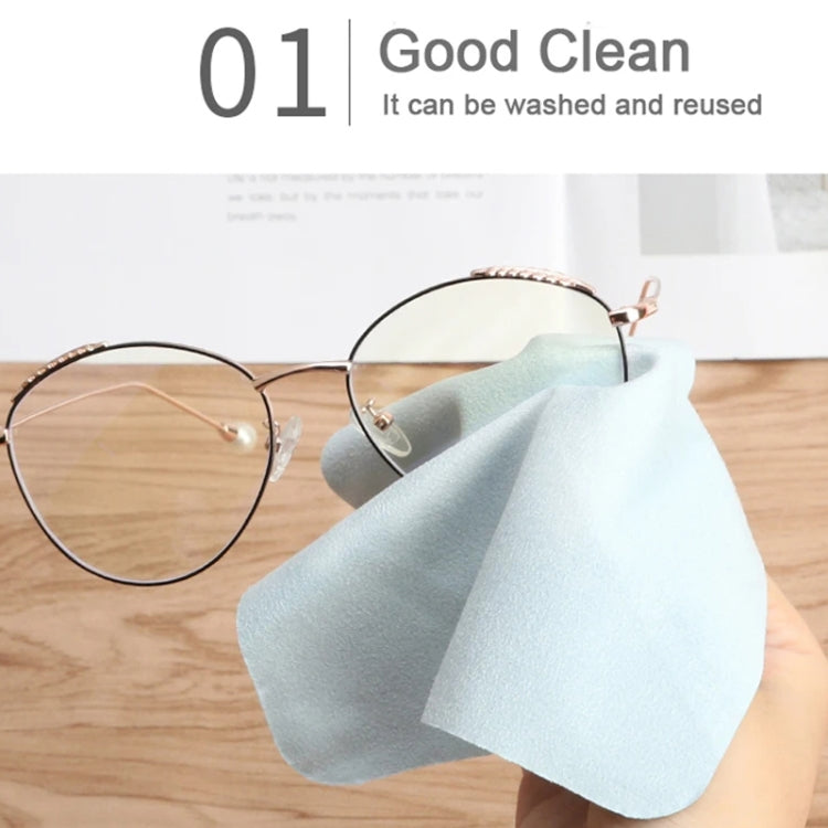 5pcs /Set Suede Glasses Cleaning Cloth Computer Cell Phone Screen Cleaning Wipe Reluova