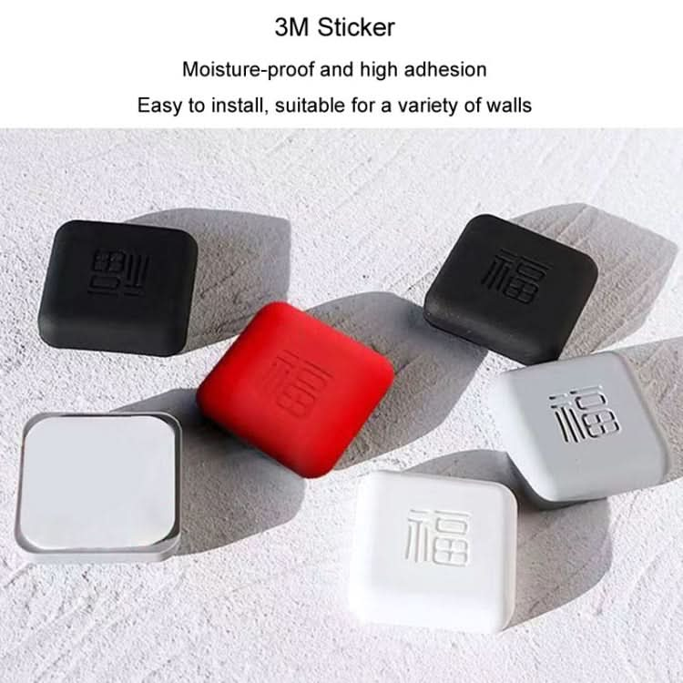 5pcs Doorknob Silent Anti-Collision Pad Living Room Bedroom Door Closing Cushion Silicone Protective Pad(Red)-Reluova