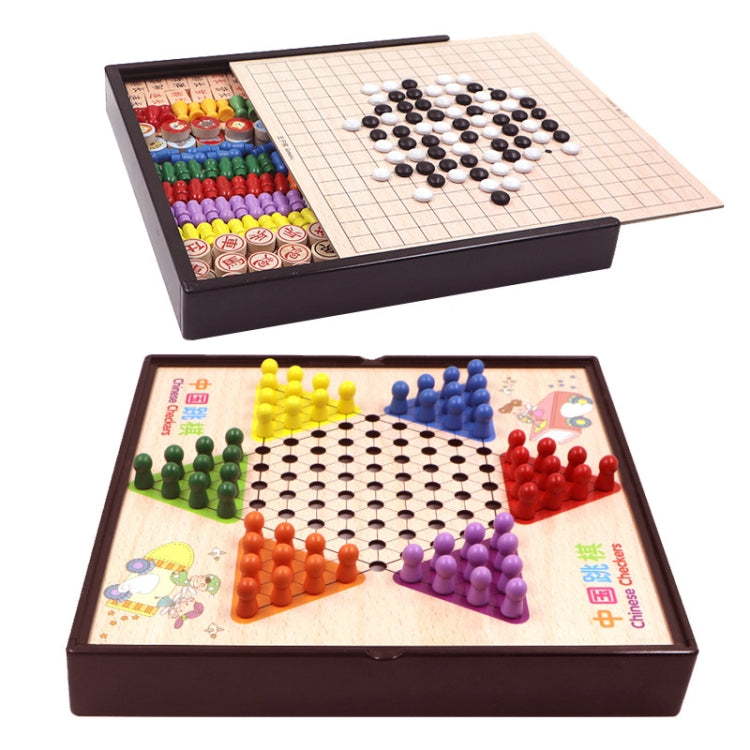 Wooden Multifunctional Parent-Child Interactive Children Educational Chessboard Toy Set