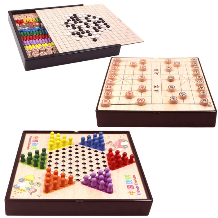 Wooden Multifunctional Parent-Child Interactive Children Educational Chessboard Toy Set