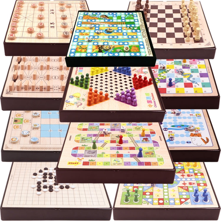 Wooden Multifunctional Parent-Child Interactive Children Educational Chessboard Toy Set