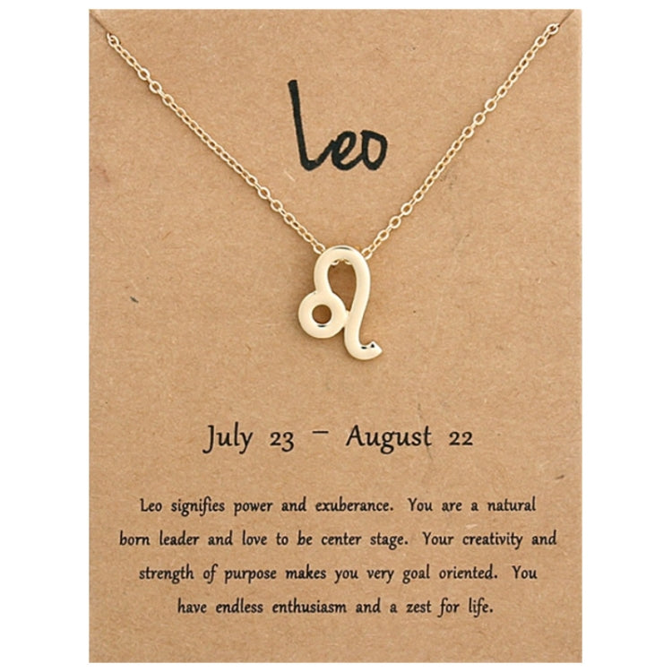 Zodiac Signs Necklace Electroplate Alloy Short Chain Jewelry My Store