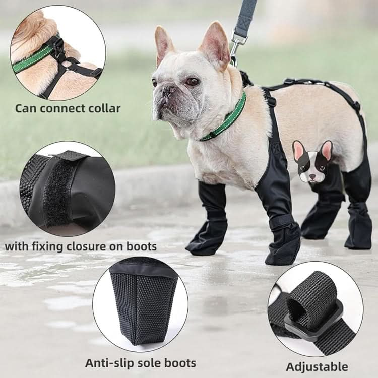 Waterproof Dog Boots Anti-Slip Dog Shoes Pet Paw Protector - Reluova