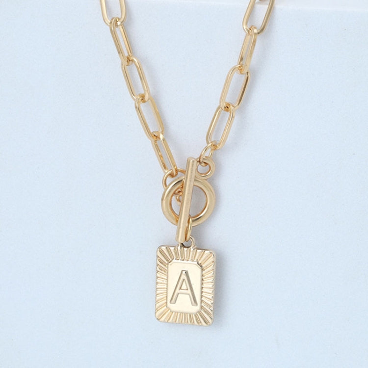 A-Z Alphabet Pendant Necklace 26 Letters OT Clasp Necklace Collar Chain Jewelry Gifts My Store