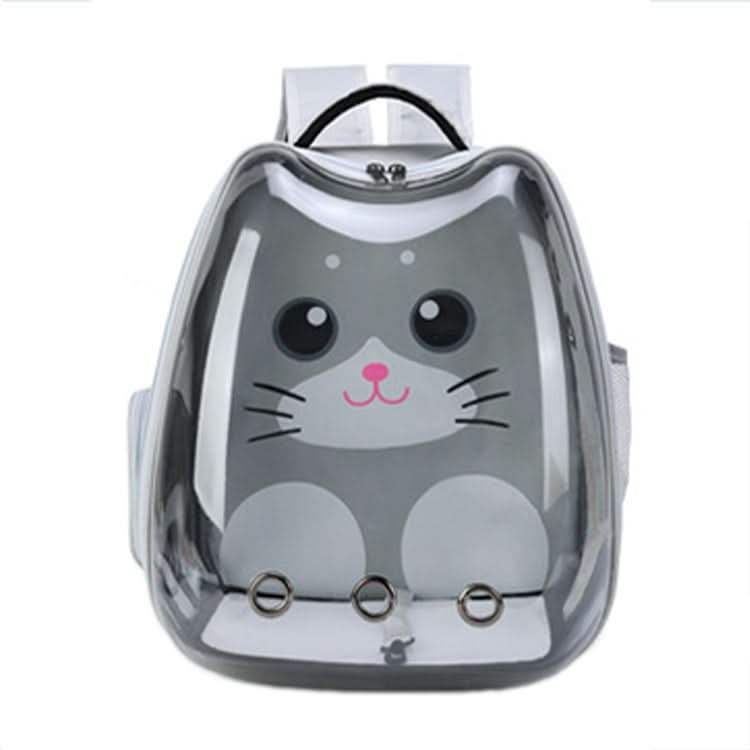 Cartoon Pattern Cat Transparent Pet Bag Space Capsule Portable Pet Backpack - Reluova