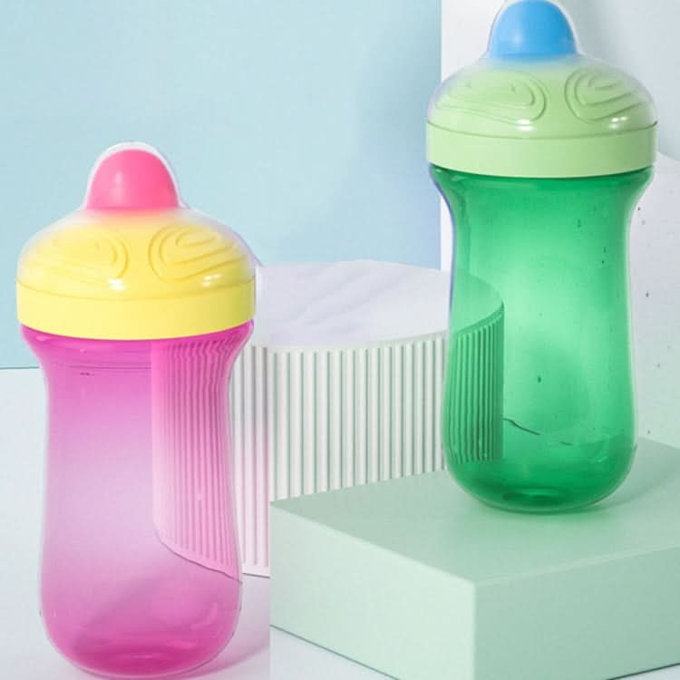 300ml Baby Learning Drinking Mug Children Portable Large Capacity Water Bottles(Green)-Reluova