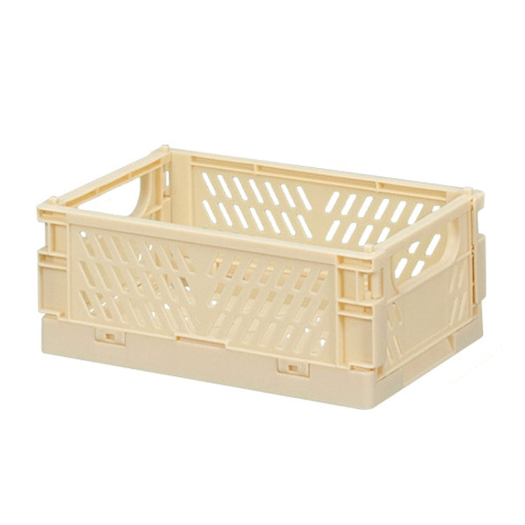 Folding Stackable Storage Basket Plastic Hollow Home Office Organizer Container