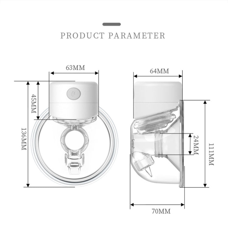 S12 LCD Screen Smart Large Capacity Portable Wearable Silent Electric Breast Pump My Store