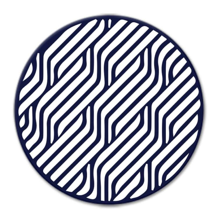 9.8x0.3cm Round Soft Silicone Coaster Non-Slip Heat Insulation Mat, Style: Woven-Reluova