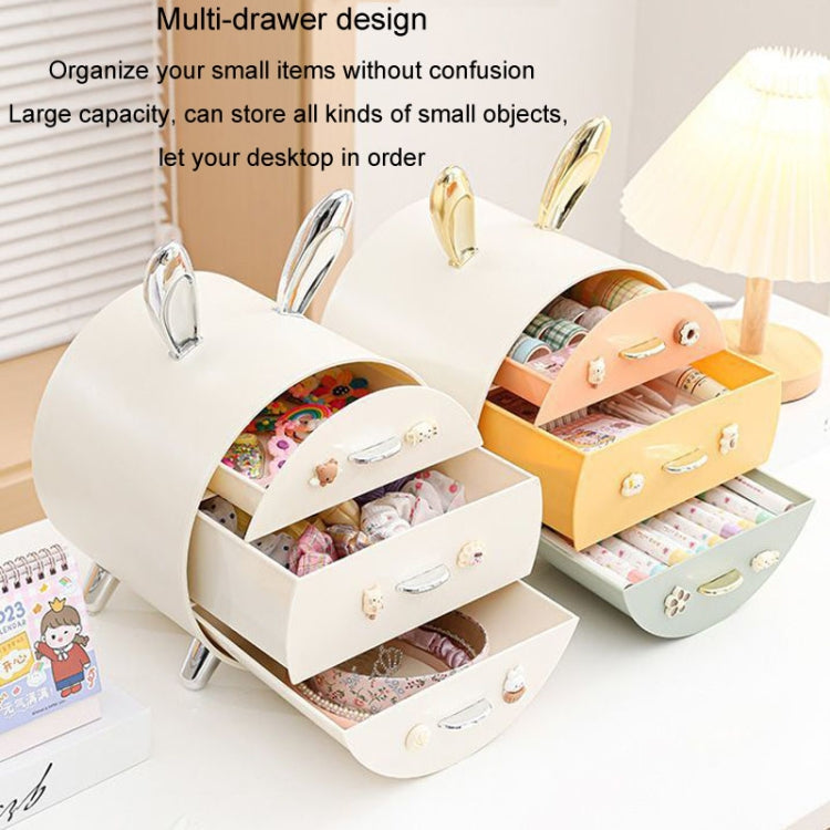 3 Drawer Desktop Storage Box Student Dormitory Cosmetic Multifunctional Shelf My Store