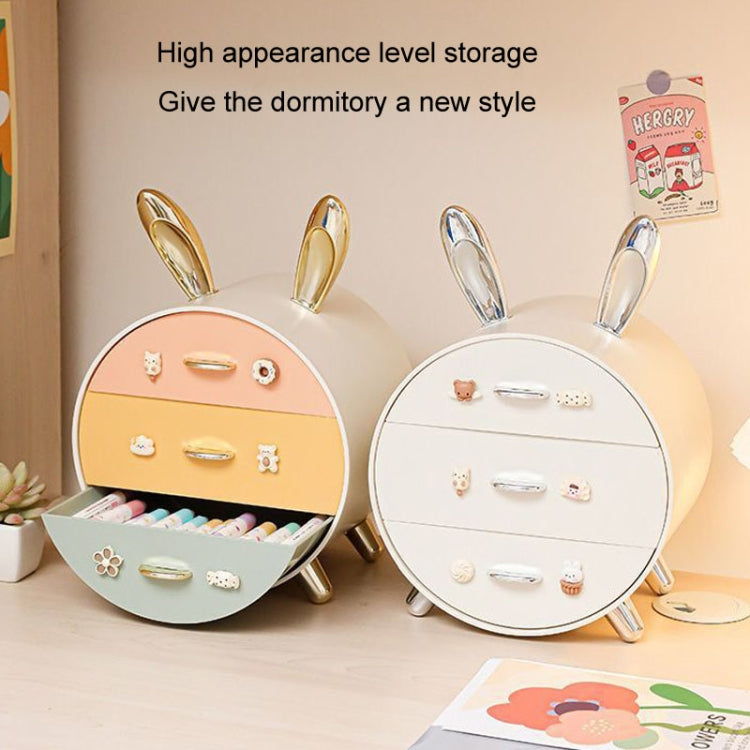 3 Drawer Desktop Storage Box Student Dormitory Cosmetic Multifunctional Shelf My Store