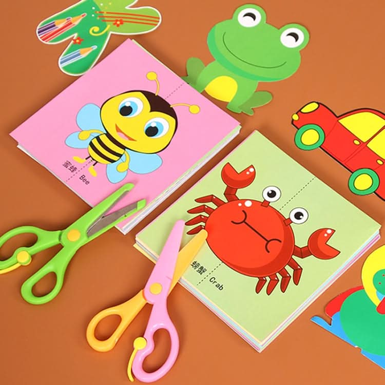 Cartoon Educational Paper Cutting Set Children DIY Handmade Materials Reluova