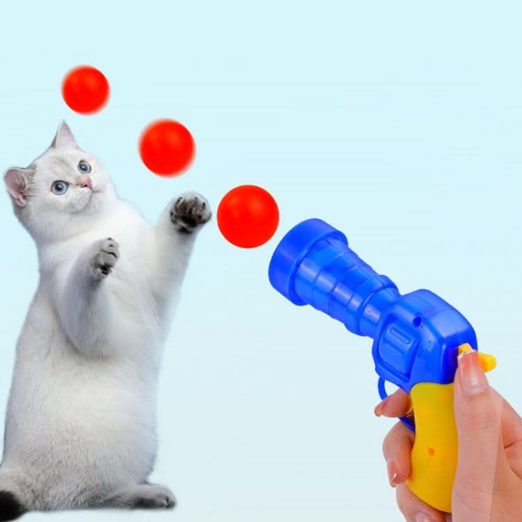 Cat Interactive Plush Toy Silent Plush Ball Launcher Pet Toy Balls - Reluova