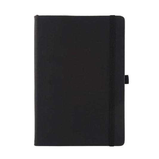 A5 Business Office Strap Notebook Students Diary Recording Notes(Black)-Reluova