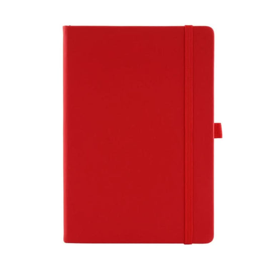 A5 Business Office Strap Notebook Students Diary Recording Notes(Red)-Reluova