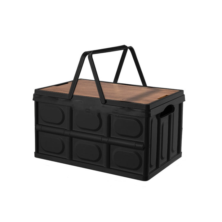 Foldable Outdoor Camping Storage Case Car Storage Box Organizer With Wooden Lid My Store