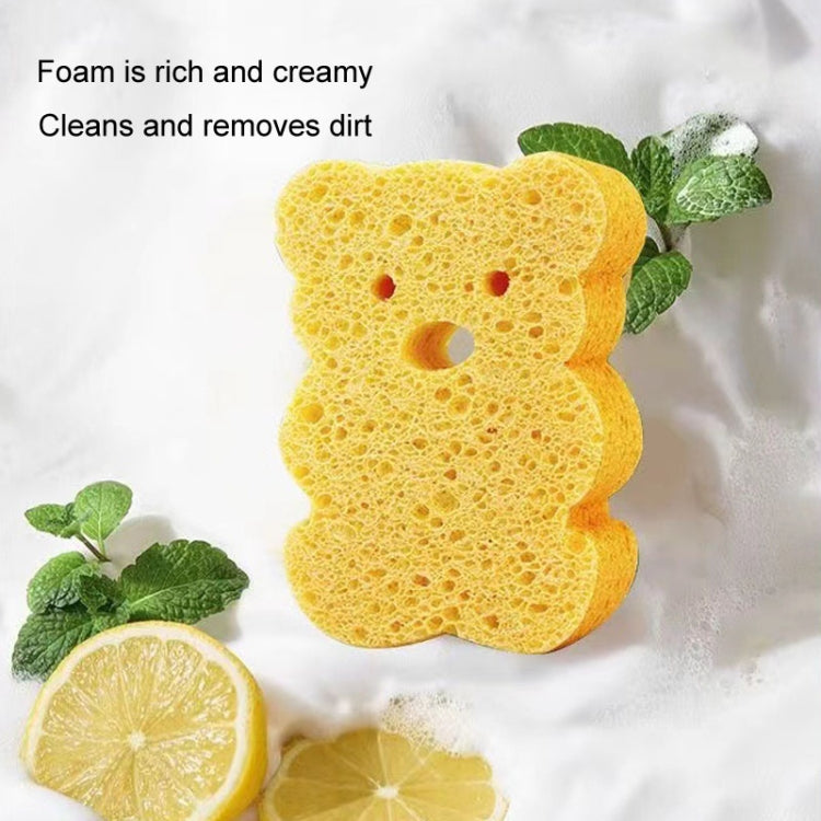 Baby Bathing Wood Pulp Sponge Cute Cartoon Soft Bath Sponge Bath Scrubber