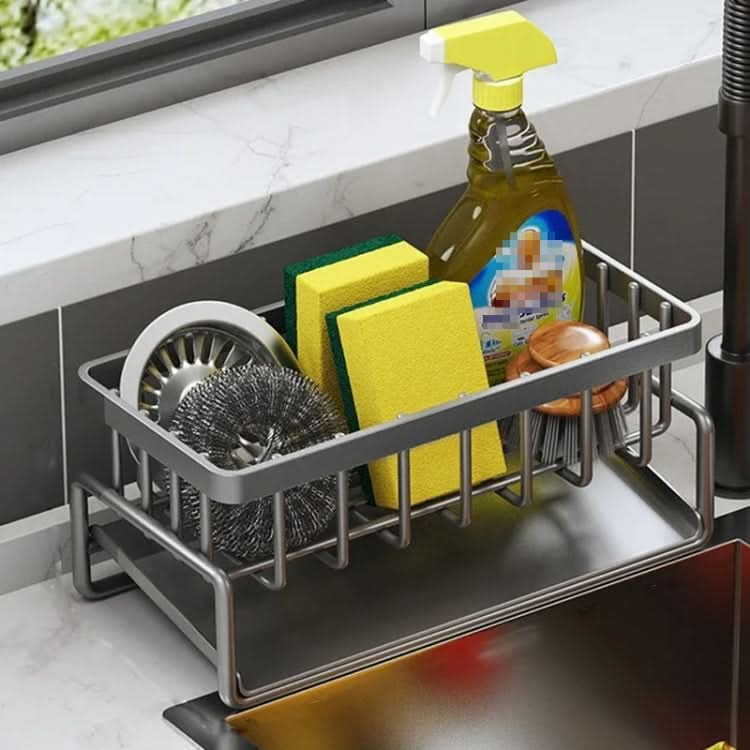 Kitchen Sink Multifunctional Drain Rack Sponge Rag Storage Shelf