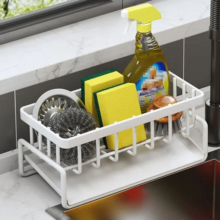 Kitchen Sink Multifunctional Drain Rack Sponge Rag Storage Shelf