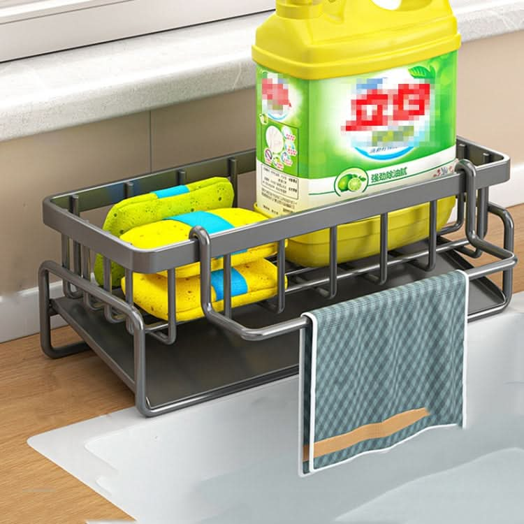 Kitchen Sink Multifunctional Drain Rack Sponge Rag Storage Shelf Reluova