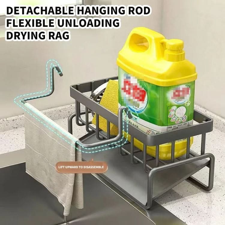 Kitchen Sink Multifunctional Drain Rack Sponge Rag Storage Shelf Reluova